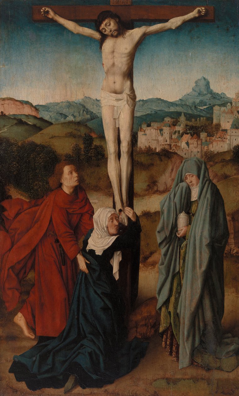 Crucifixión con la Virgen, San Juan y Magdalena de Gerard David