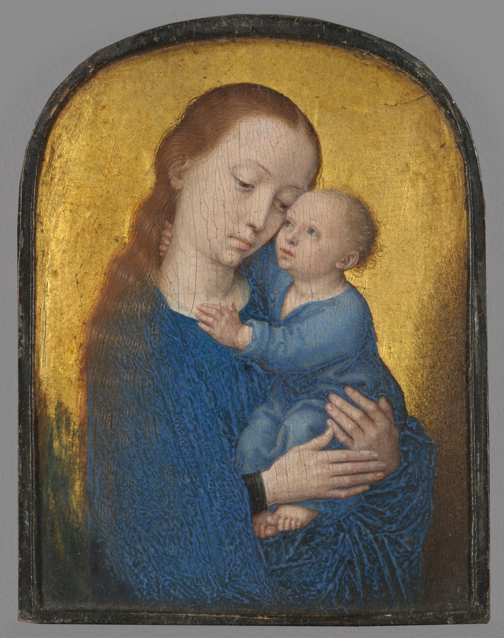 Parte de un díptico: María con el Niño de Gerard David