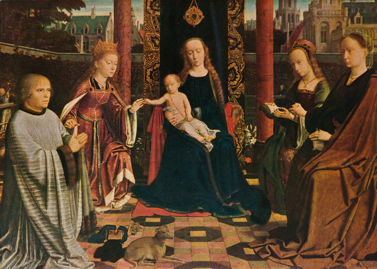 La Virgen y el Niño con santos y donante, 1510, 1909 de Gerard David