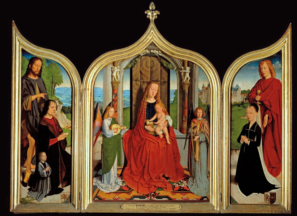 Tríptico de la familia Sedano - Tríptico de la familia Sedano ... de Gerard David