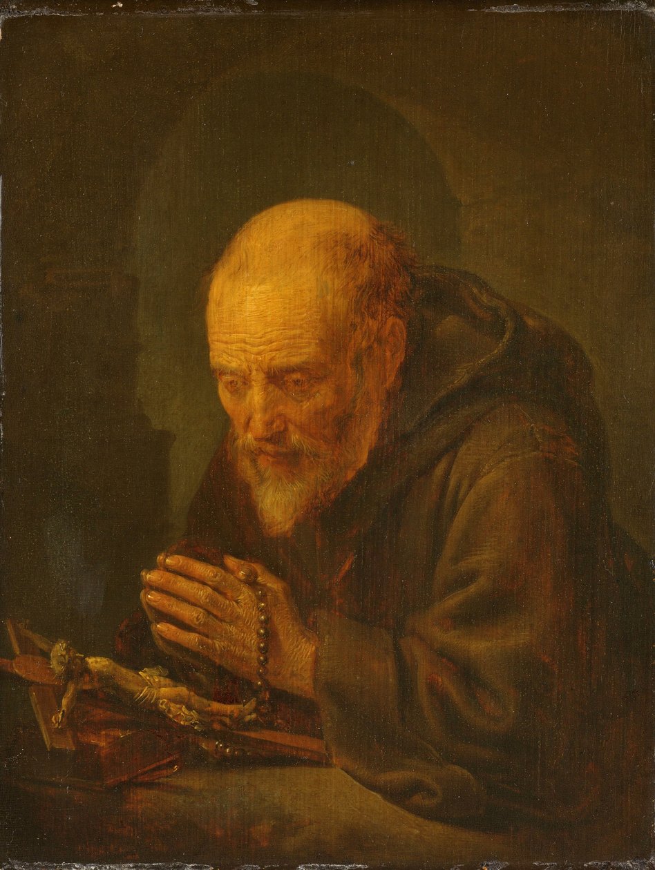 Una oración ermitaña de Gerrit Dou
