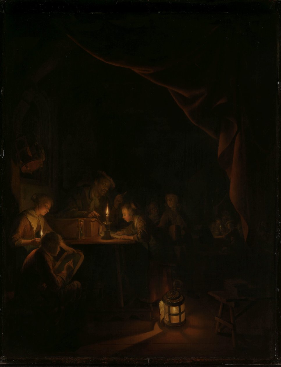 La escuela nocturna de Gerrit Dou
