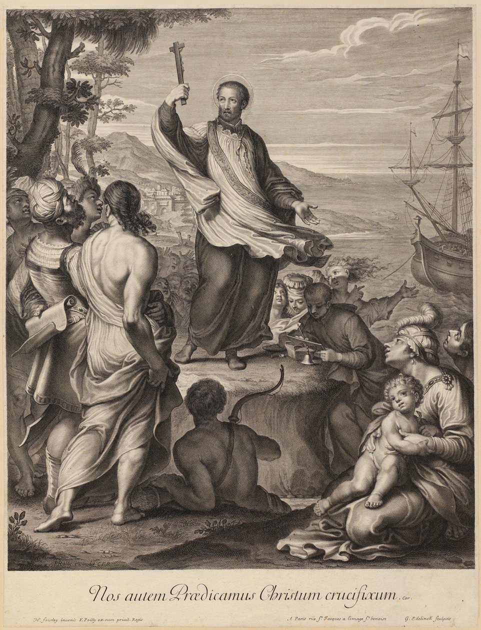 El rey Luis XIV de Gérard Edelinck