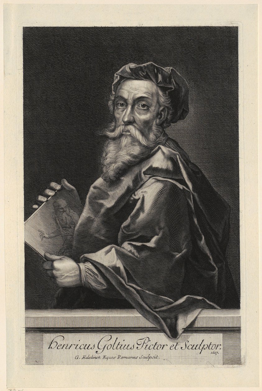 Retrato de Hendrick Goltzius de Gérard Edelinck