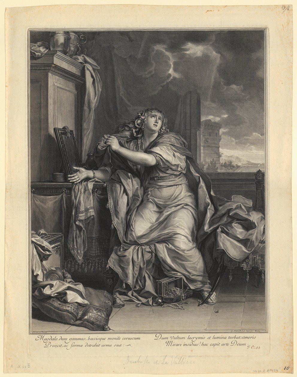 Retrato de Jean-Baptiste Santeuil de Gérard Edelinck