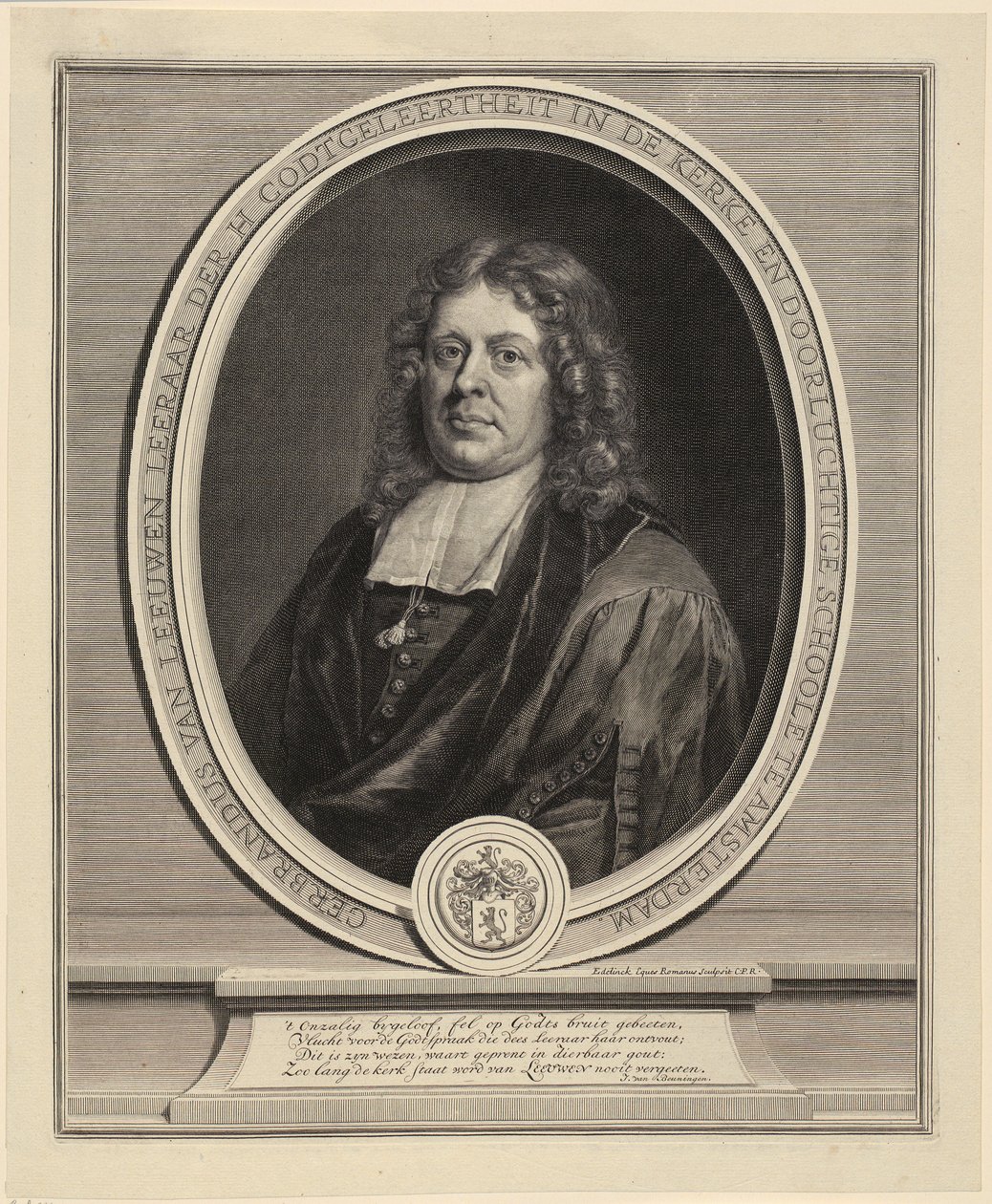Retrato de Jules-Paul de Lionne de Gérard Edelinck