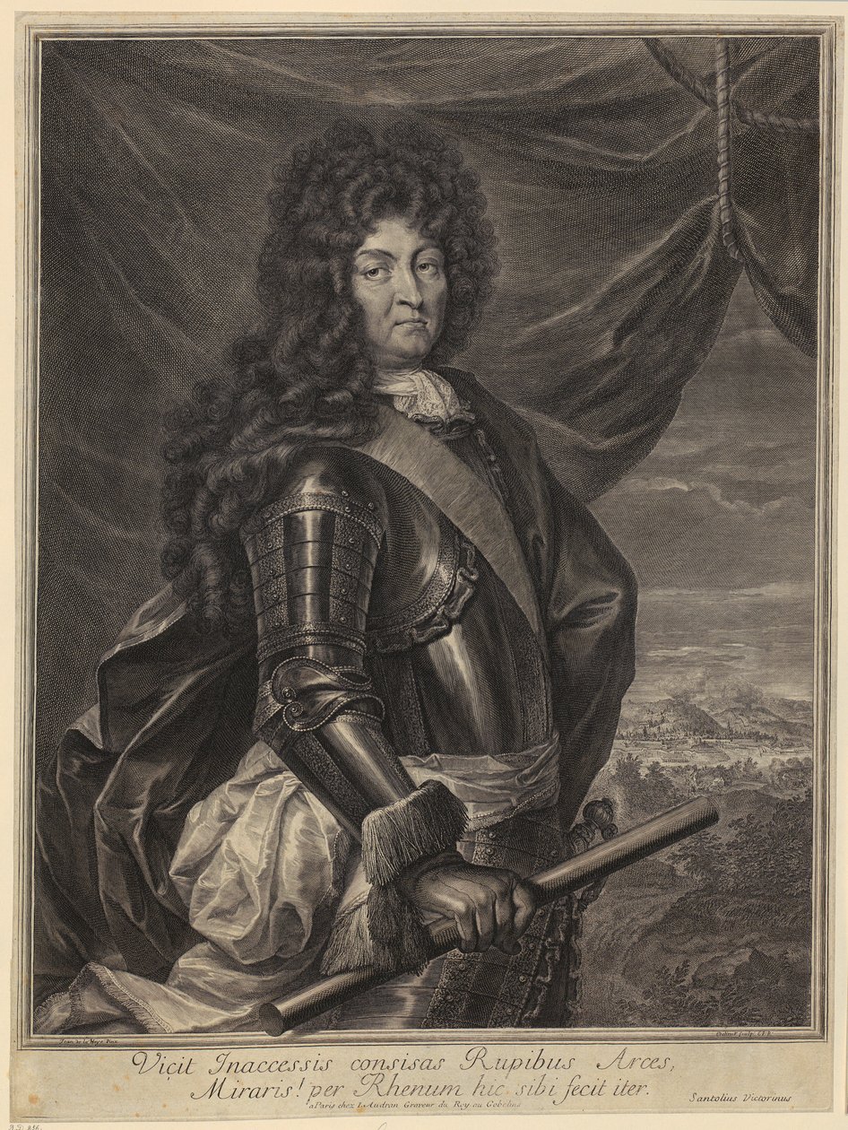 Retrato de Luis XIV. de Gérard Edelinck