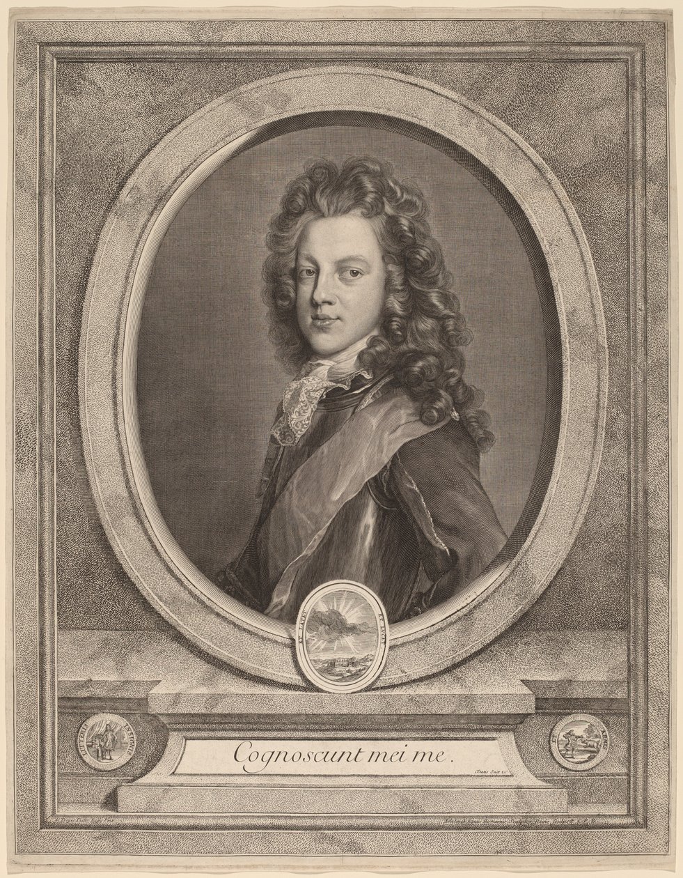 James III, Príncipe de Gales de Gerard Edelinck after François de Troy