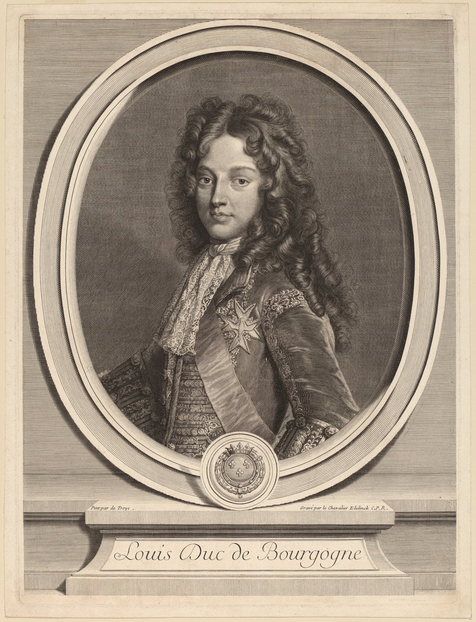 Luis, Duque de Borgoña de Gerard Edelinck after François de Troy
