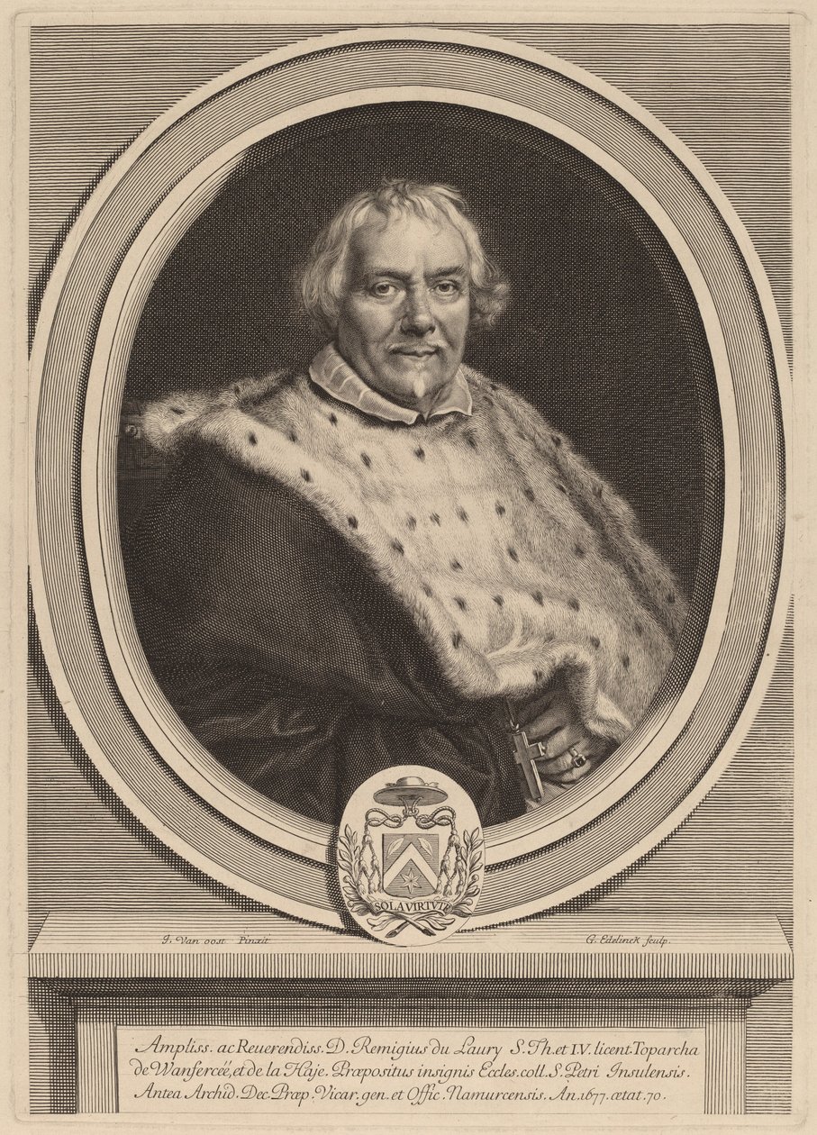 Remi Du Laury de Gerard Edelinck after Jacob van Oost II