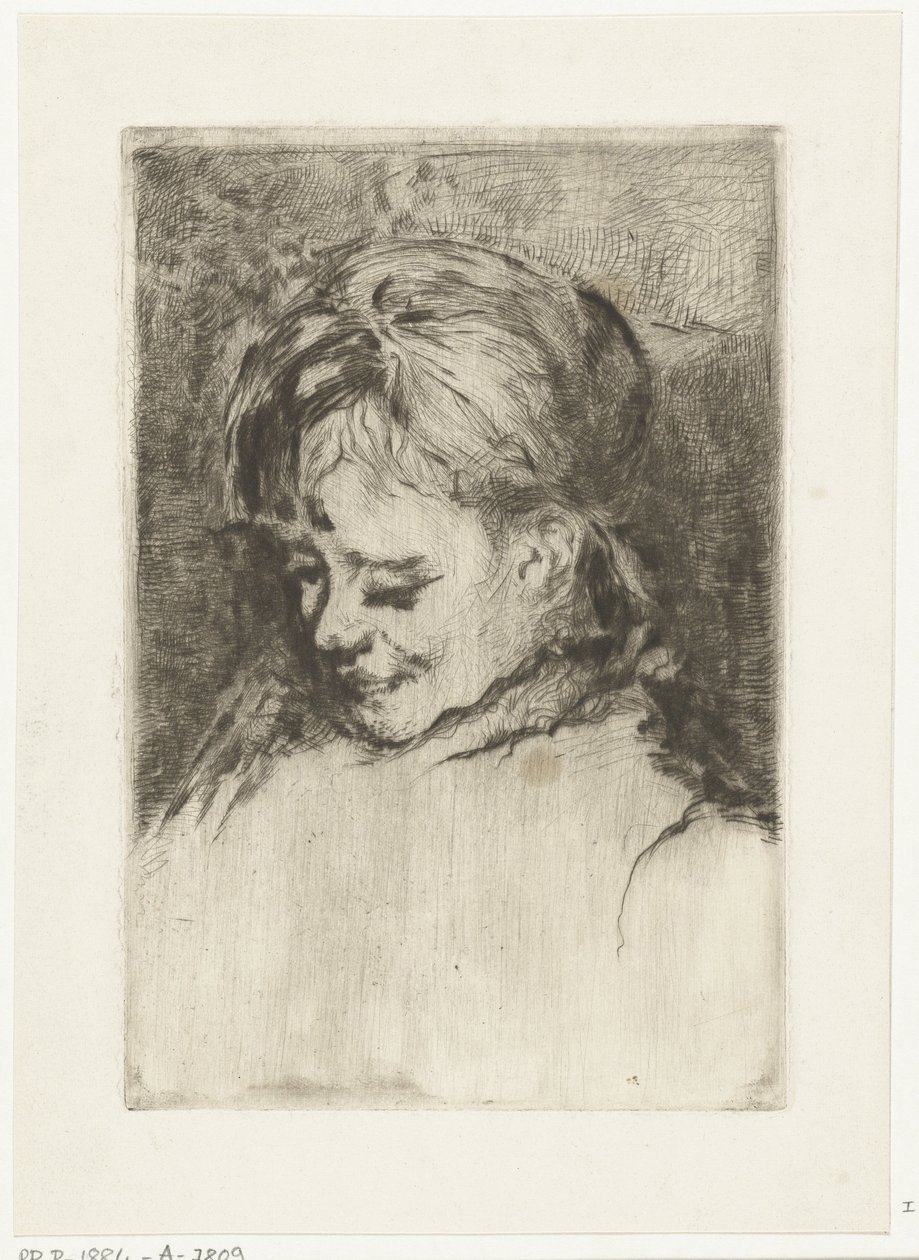 Retrato de una niña, a la izquierda de Gerard Jan Bos