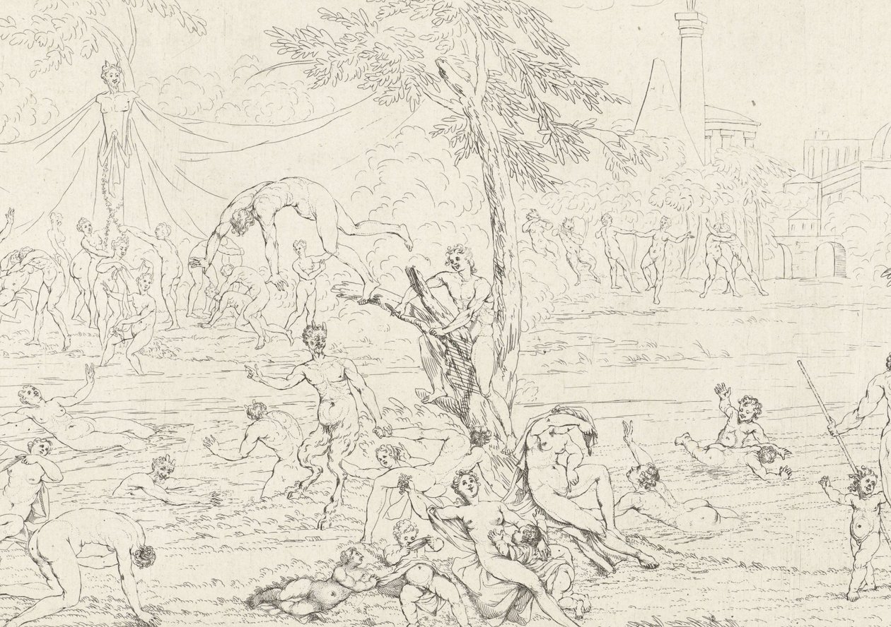 Baño de ninfas y bacantes Las vidas de las bacantes (título de la serie) de Gerard Melder