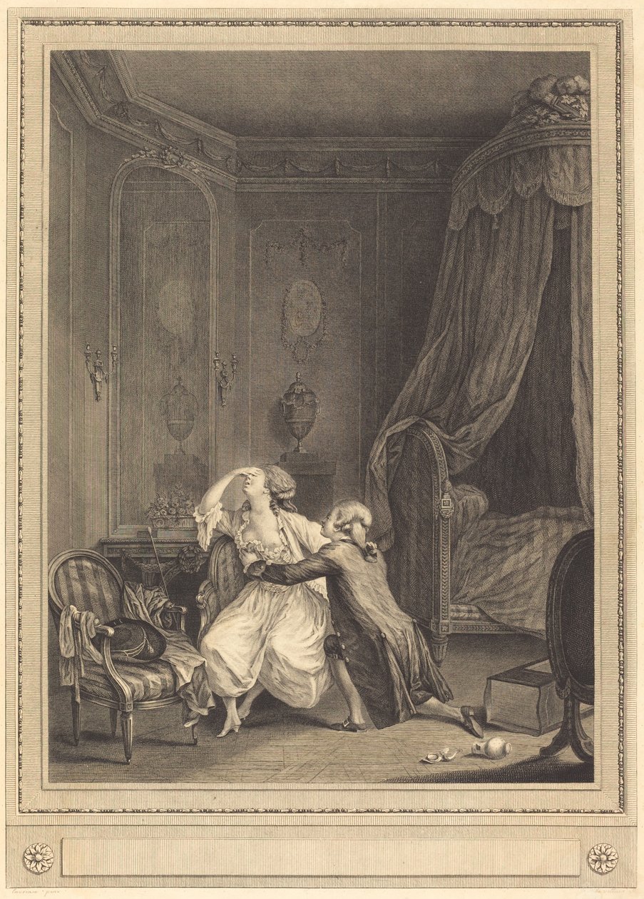 El arrepentimiento tardío de Gerard Rene Le Vilain after Nicolas Lavreince
