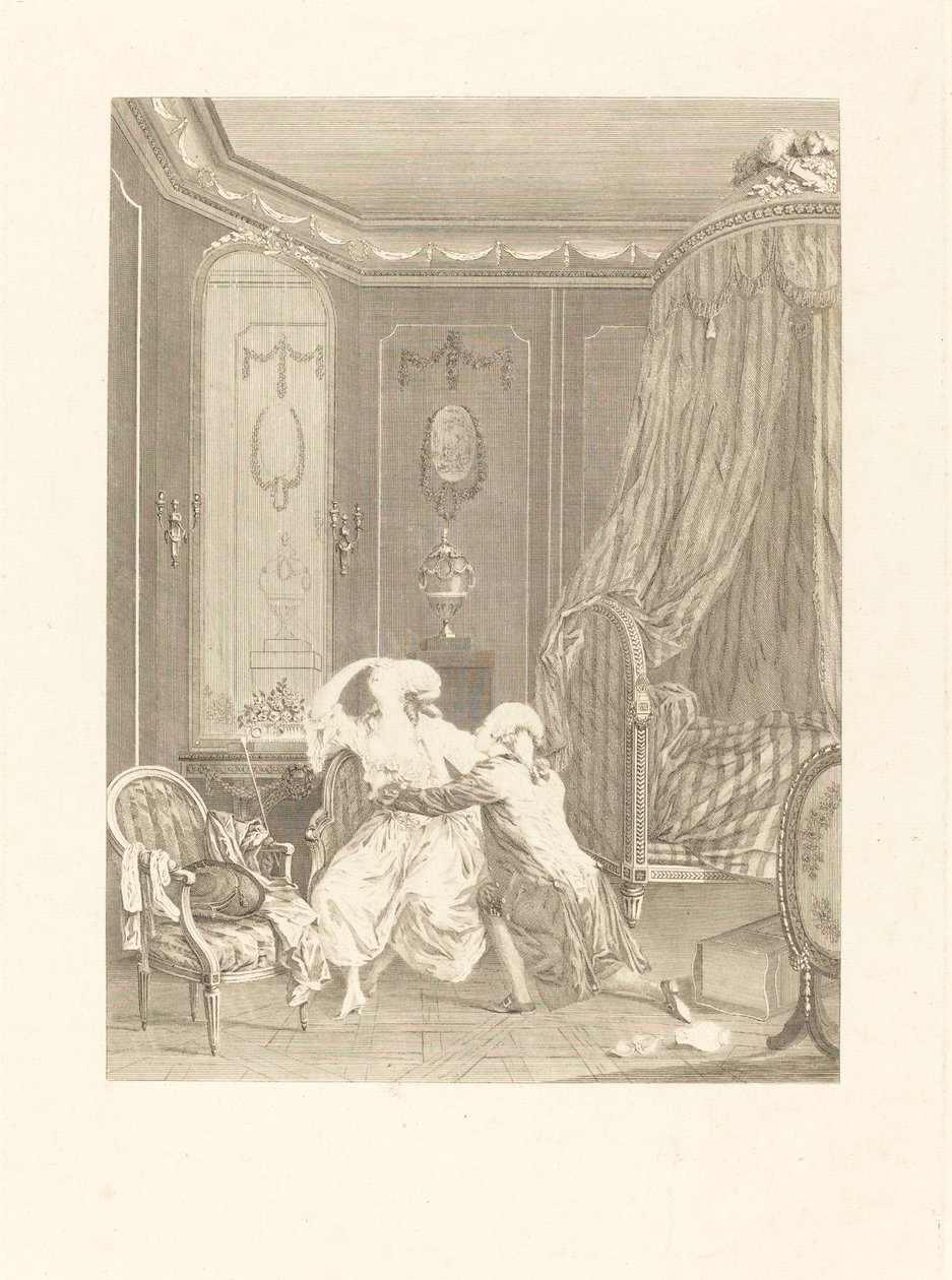 El arrepentimiento tardío de Gerard Rene Le Vilain after Nicolas Lavreince