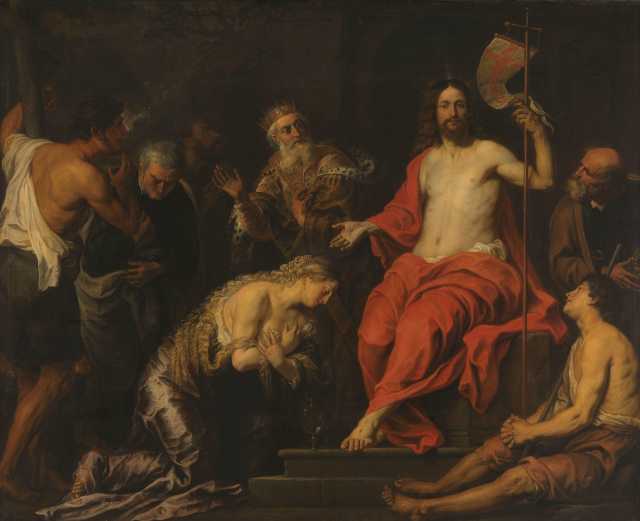 Cristo y los pecadores penitentes de Gerard Seghers