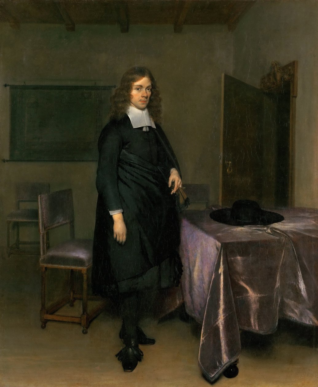 Retrato de un hombre de Gerard Ter Borch the Younger
