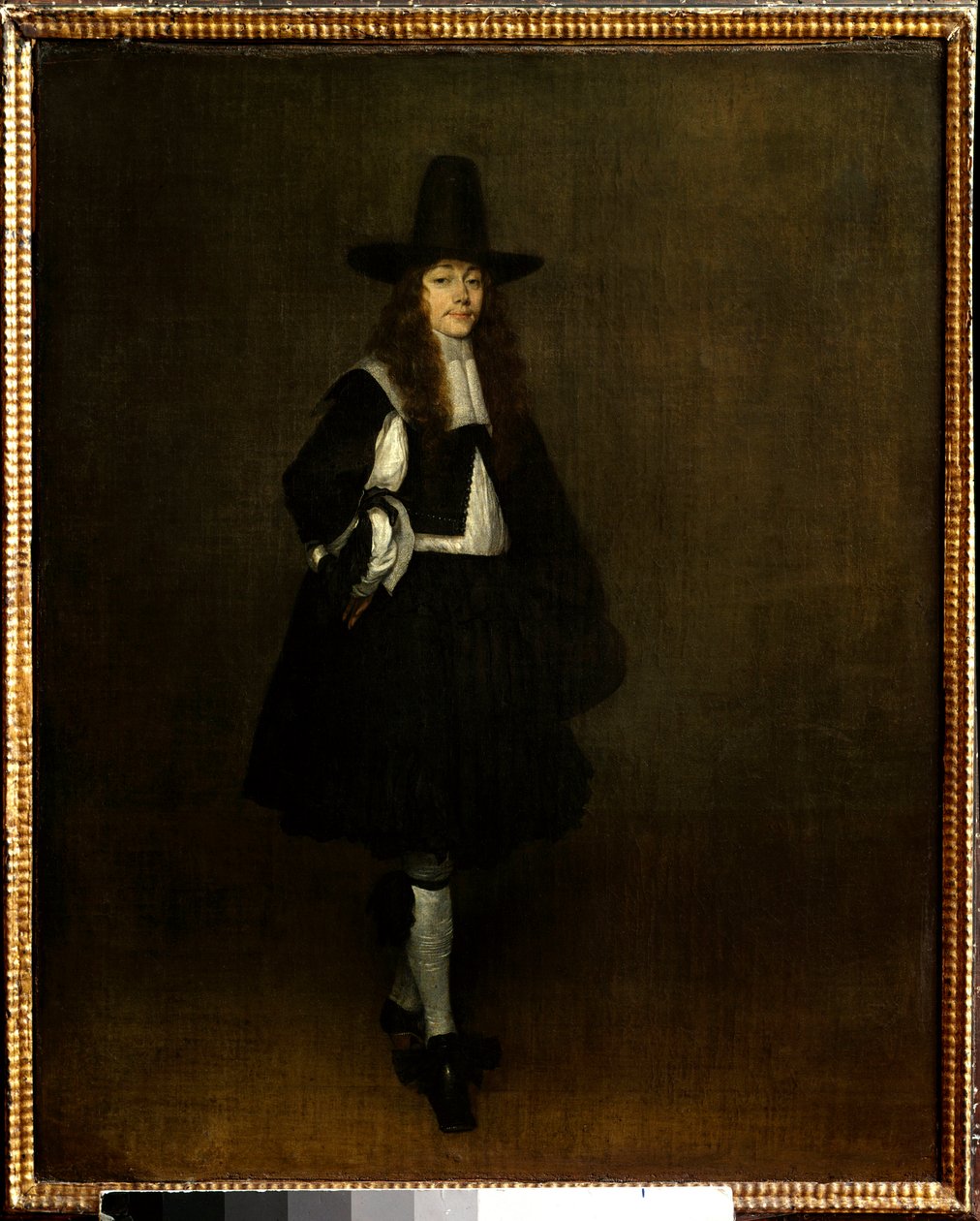Retrato de hombre de negro de Gerard ter Borch