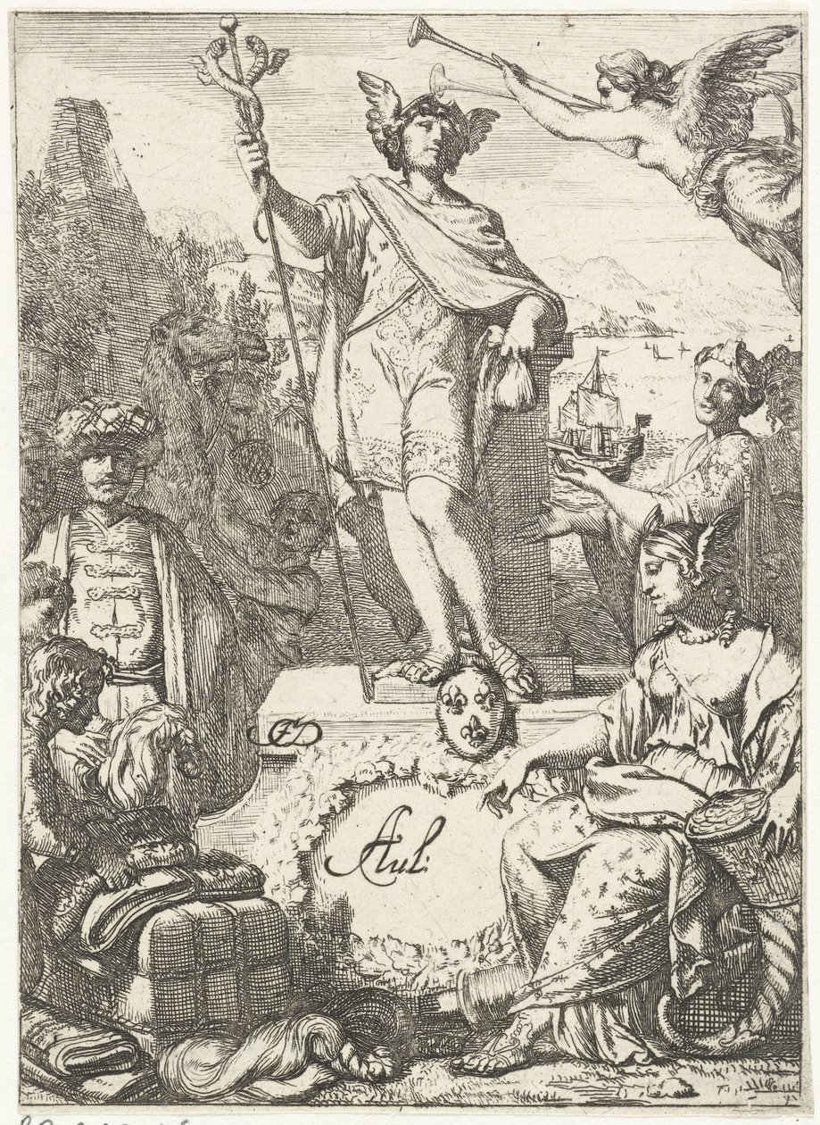 Alegoría del comercio con Mercurio de Gerard de Lairesse (rejected attribution)