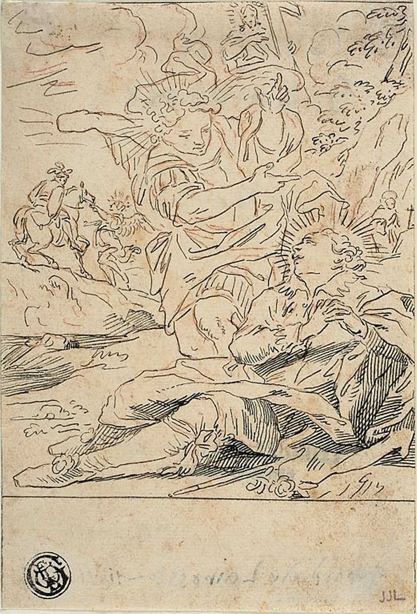 Ángel apareciendo a un santo de Gerard de Lairesse