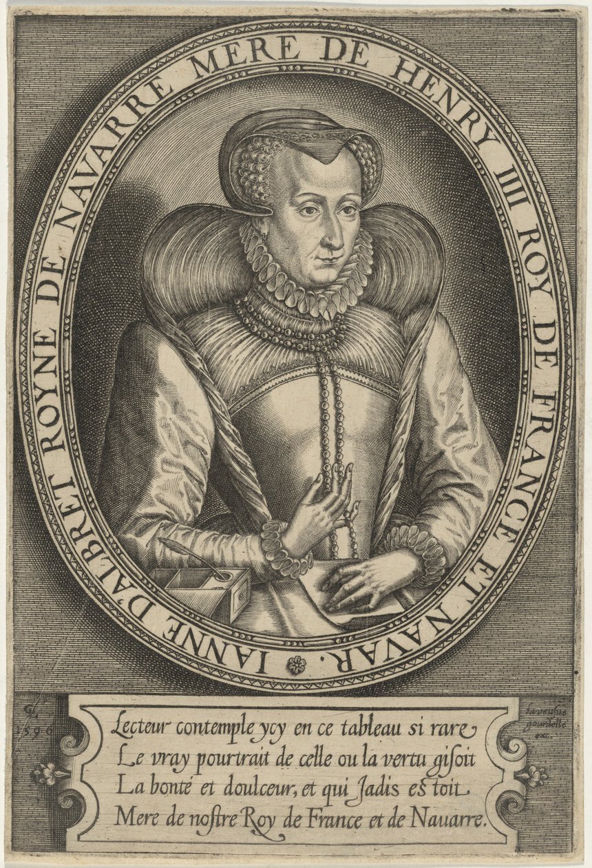 Juana de Albret, reina de Navarra, madre de Enrique IV de Francia de Gerard de Lairesse
