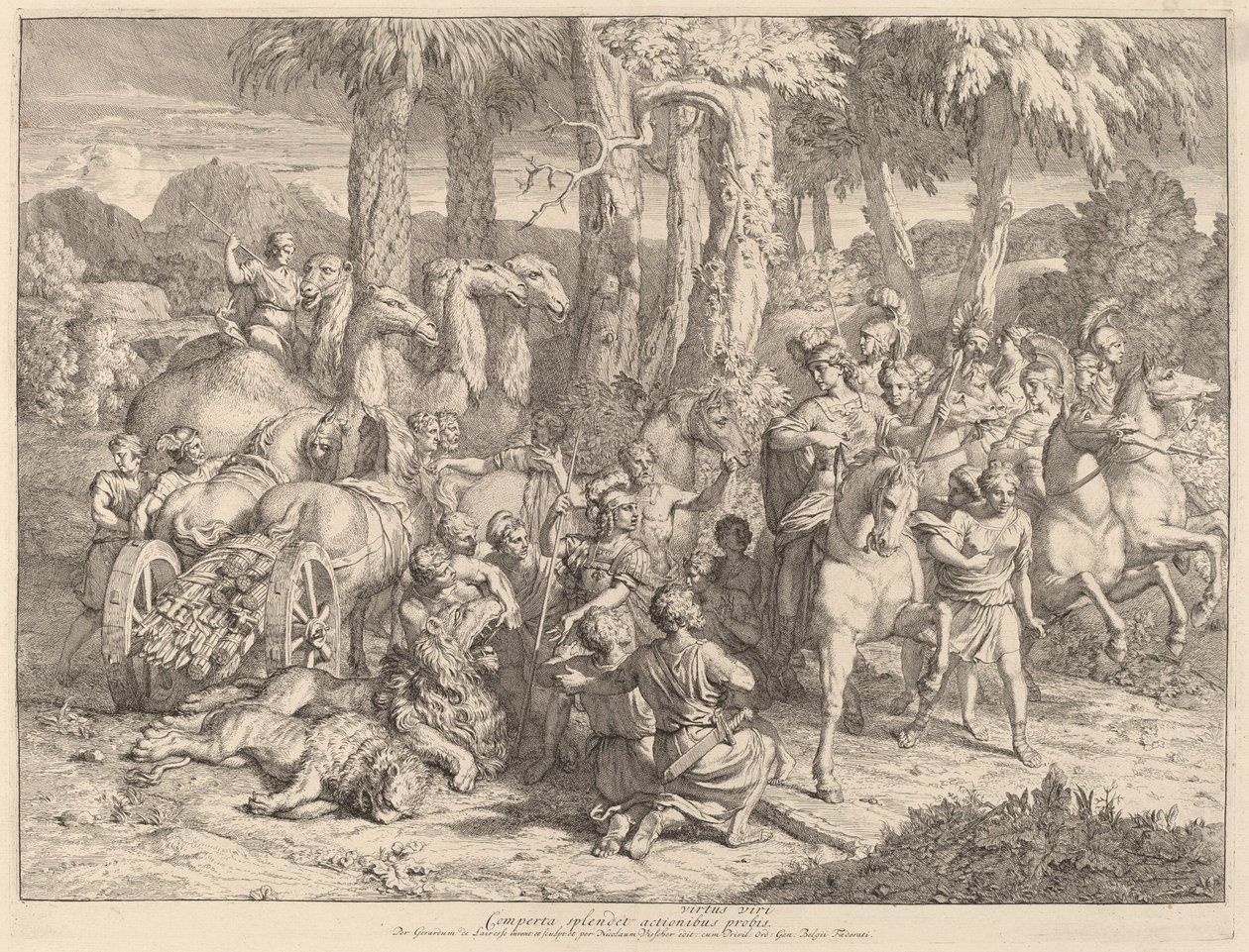 Semíramis en la caza del león de Gerard de Lairesse