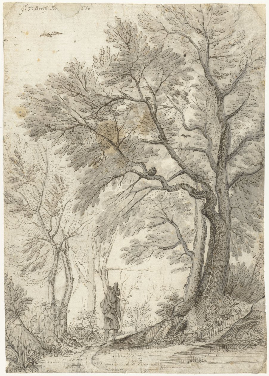 Bosque de Villa Madama en las afueras de Roma de Gerard ter Borch