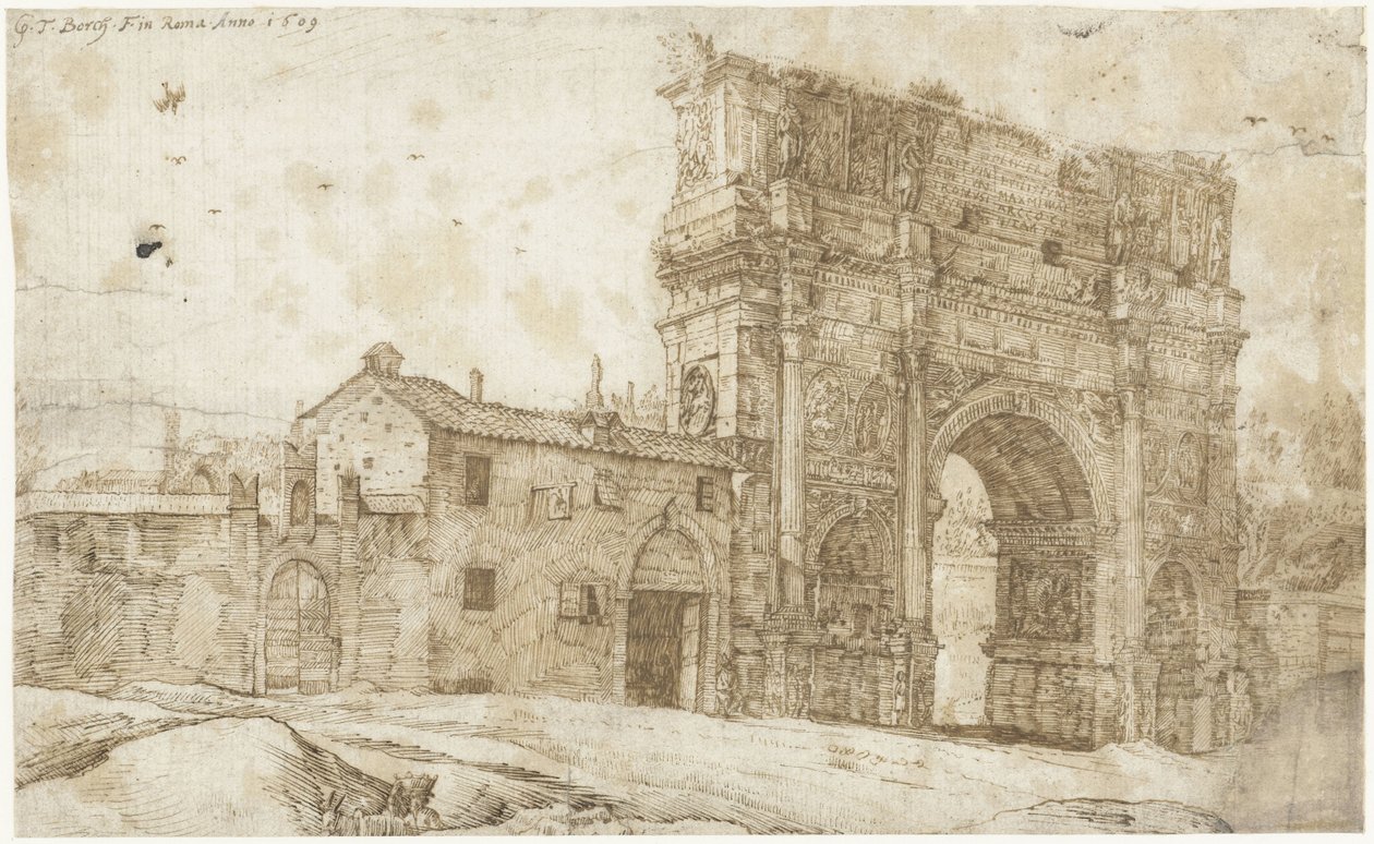 Lado norte del Arco de Constantino, Roma de Gerard ter Borch