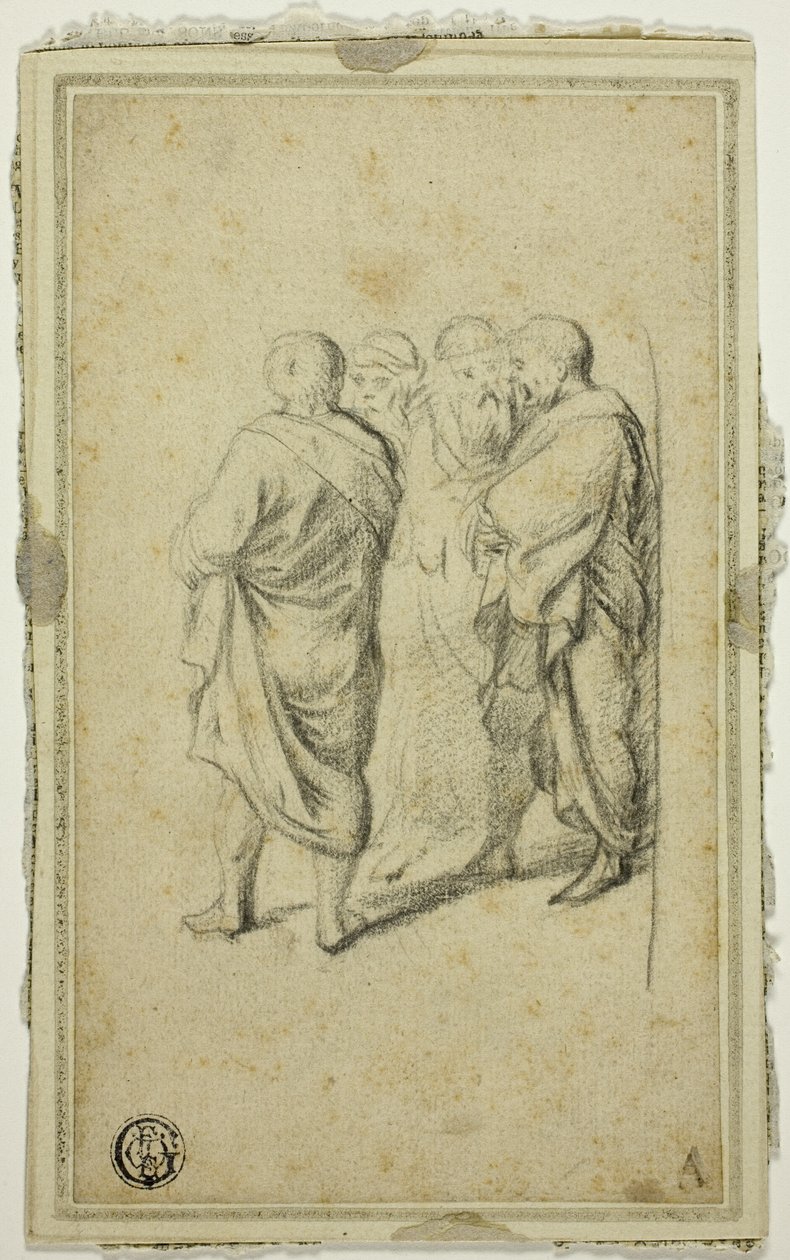 Grupo de cuatro hombres en toga de Gerard ter Borch