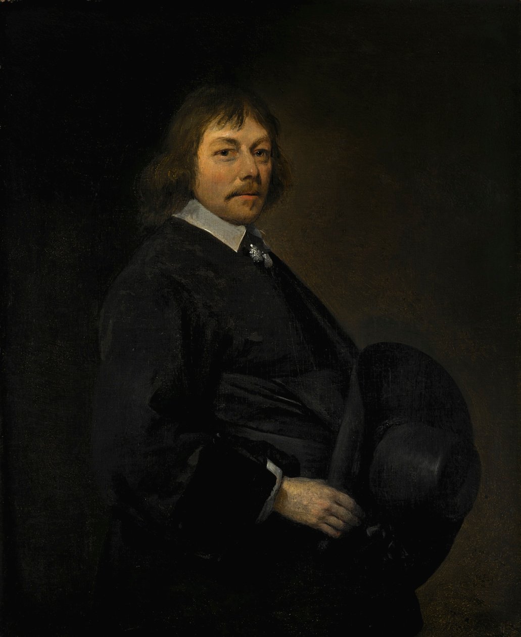 Retrato de un hombre con sombrero de Gerard ter Borch