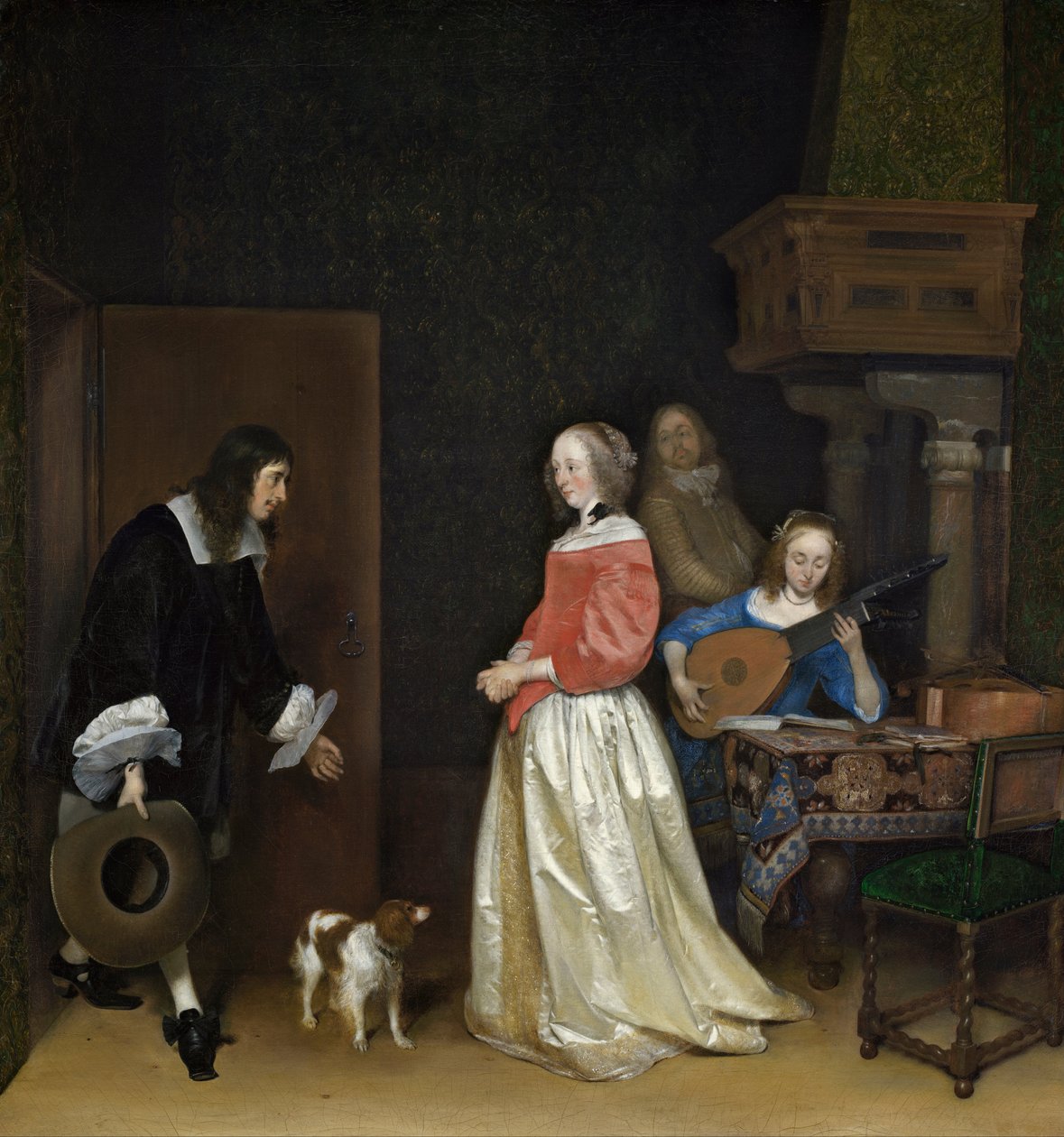 La visita del pretendiente de Gerard ter Borch