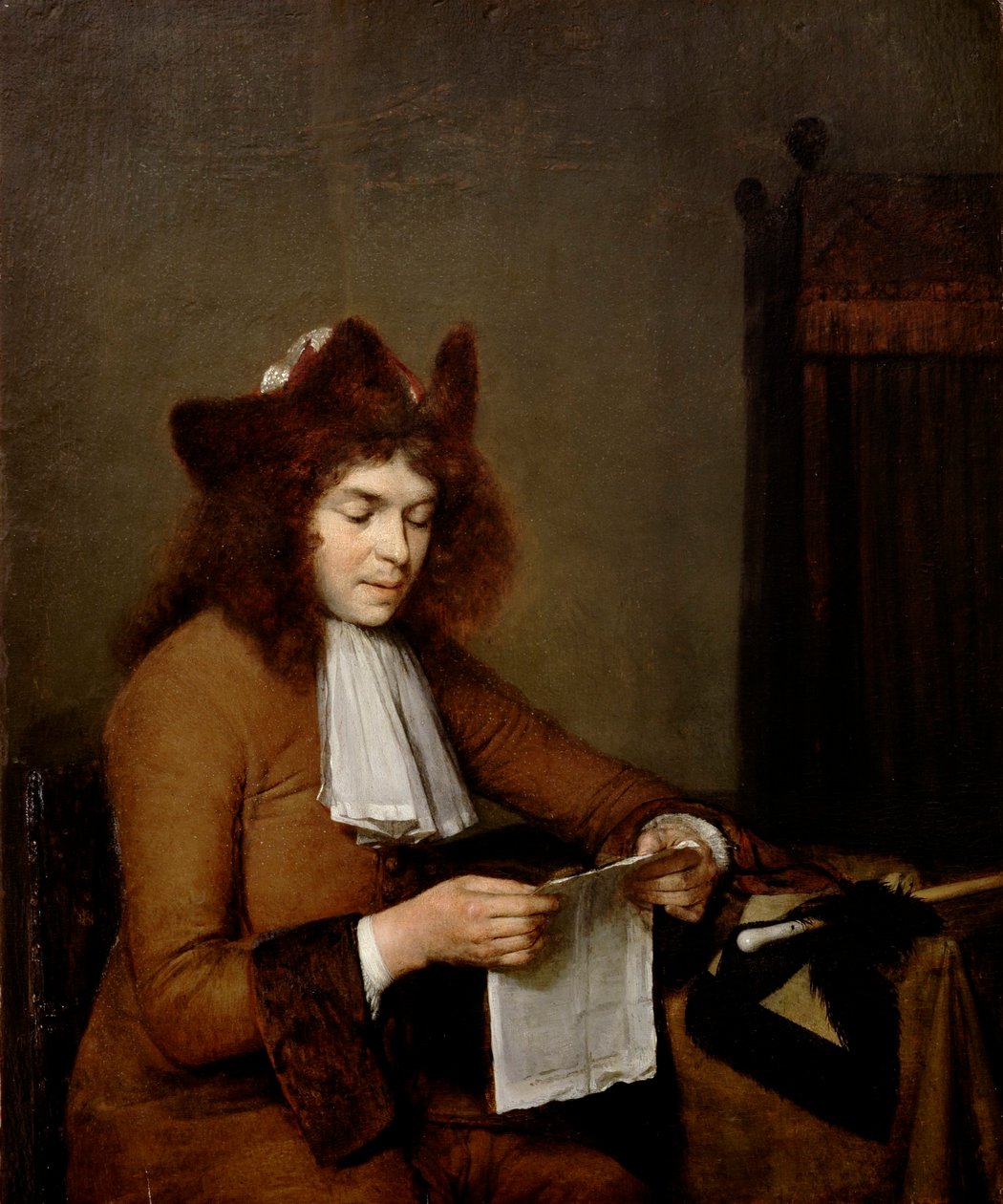 Joven leyendo de Gerard ter Borch