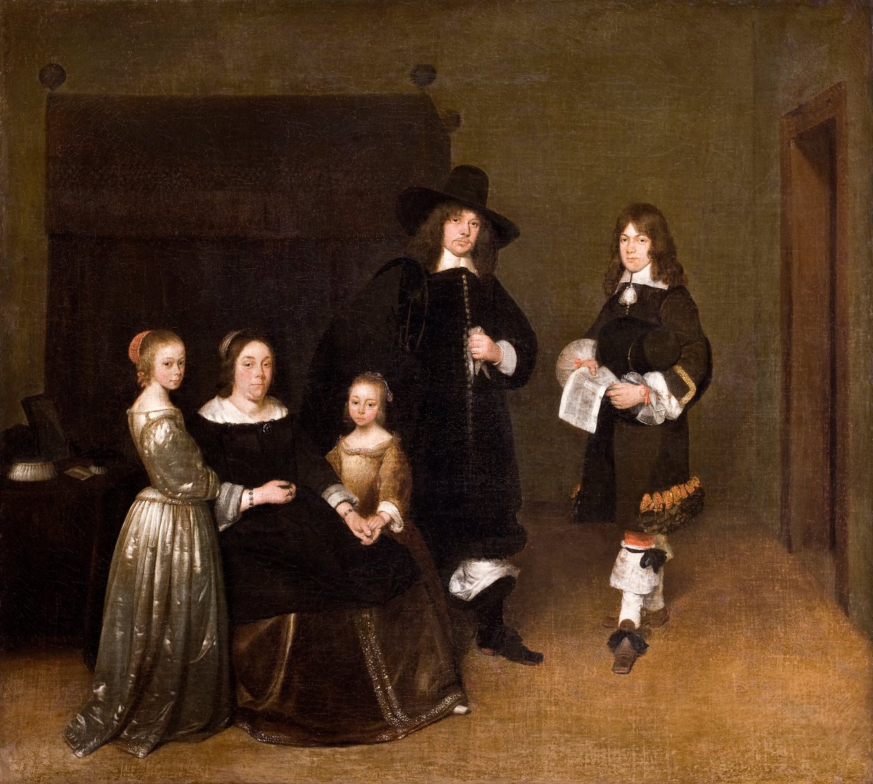 Retrato de una familia, 1656 de Gerard ter Borch