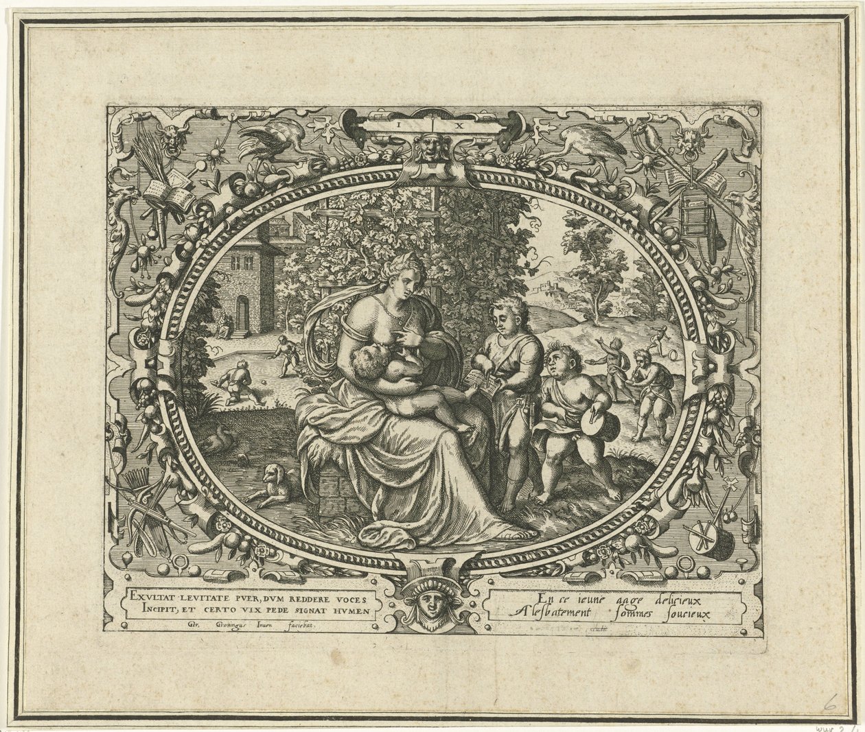 Hombre a la edad de diez Diez edades del hombre (título de la serie) de Gerard van Groeningen