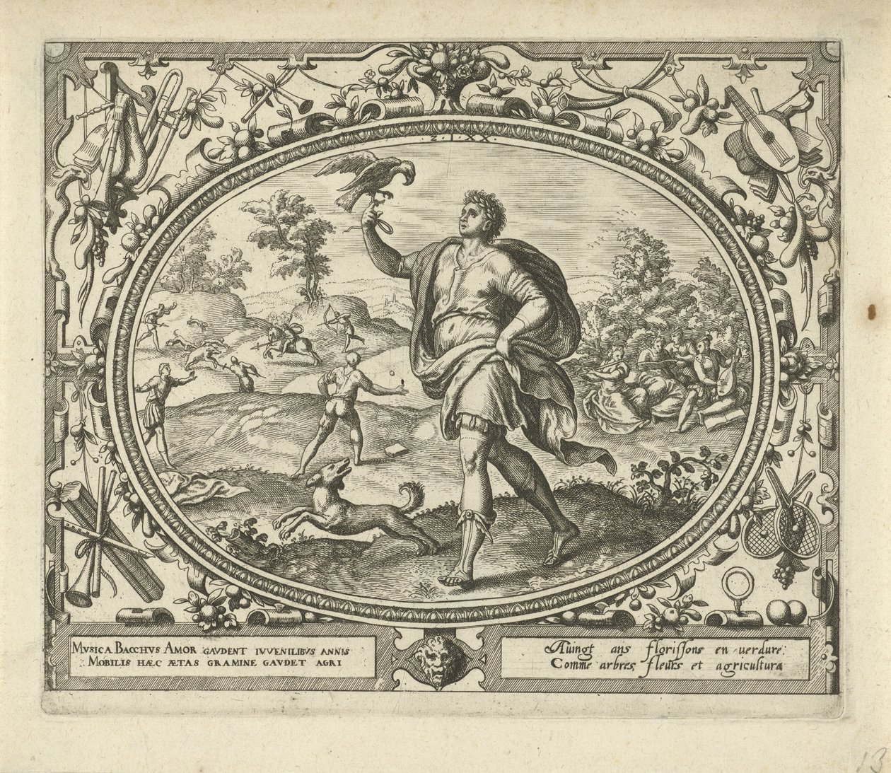 Hombre a la edad de veinte Diez edades del hombre (título de la serie) de Gerard van Groeningen