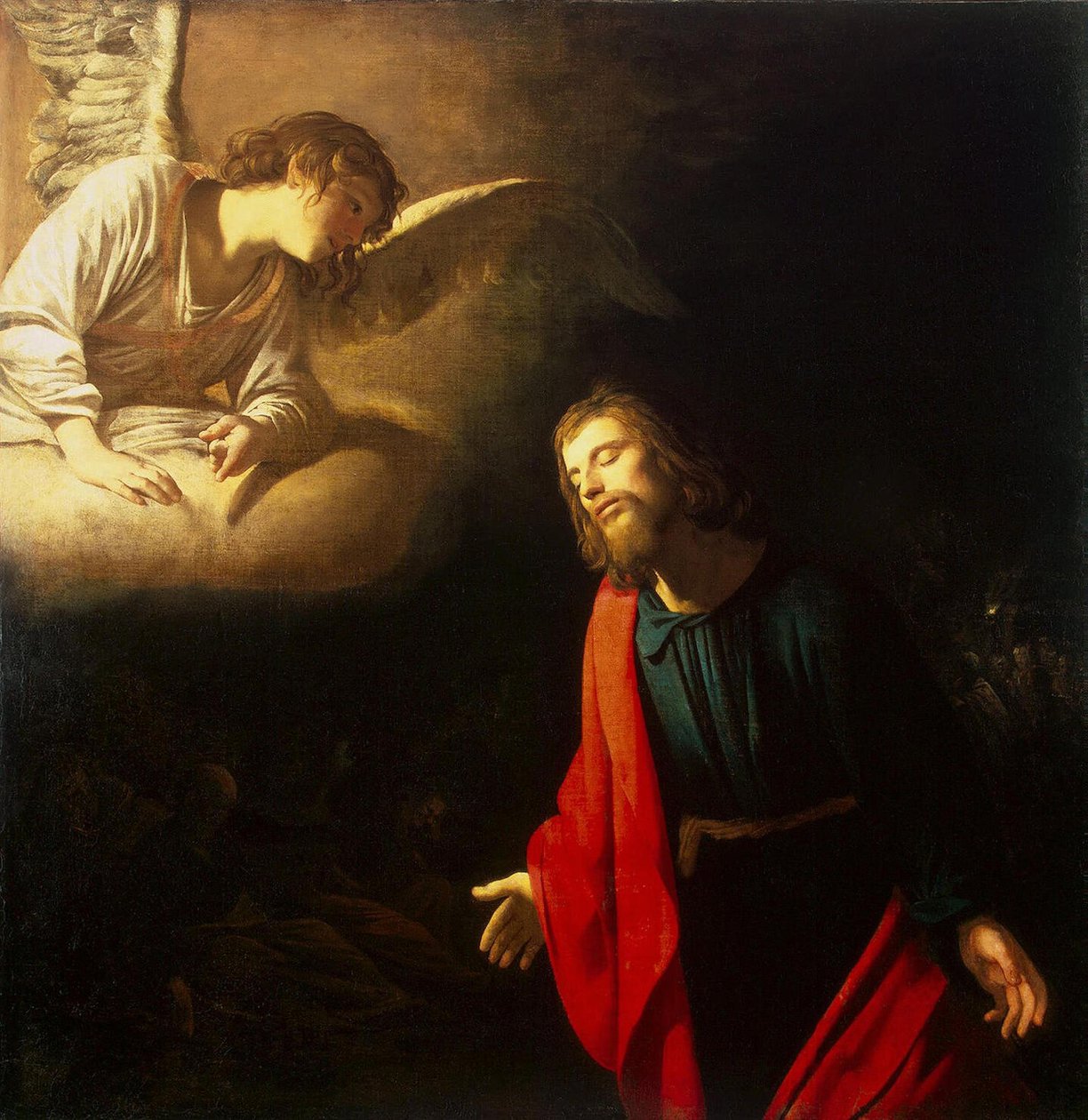 Cristo en el Huerto de Getsemaní (La Agonía en el Huerto) de Gerard van Honthorst