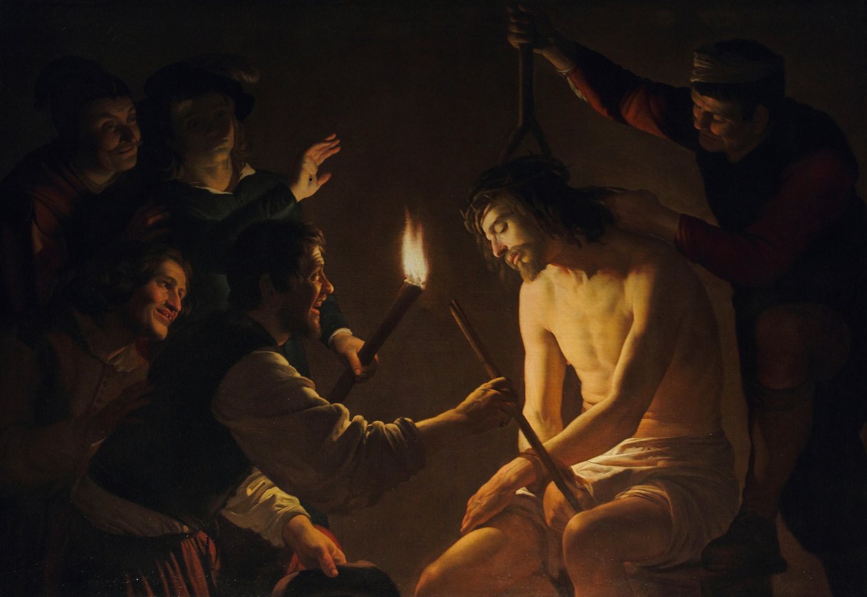 La burla de Cristo de Gerard van Honthorst