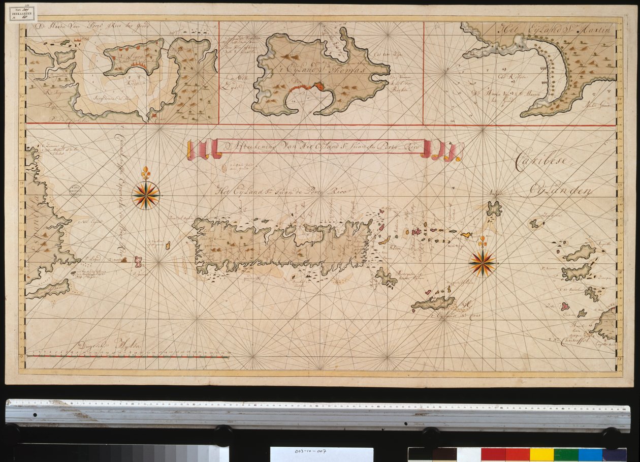 Esquema de la isla de San Juan de Puerto Rico de Gerard van Keulen