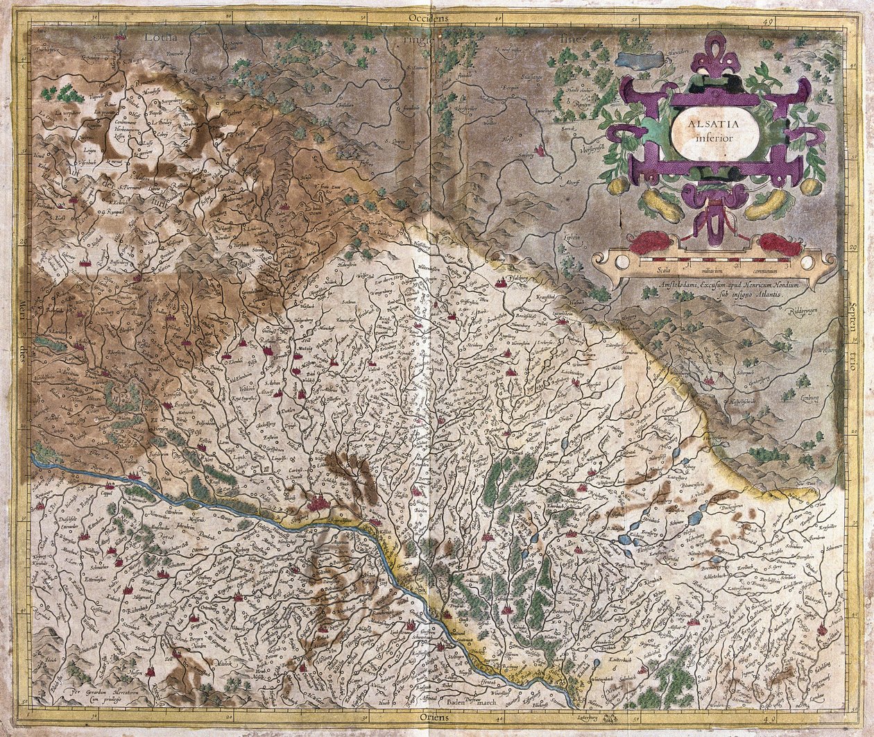 Alsacia, Francia de Gerardus Mercator