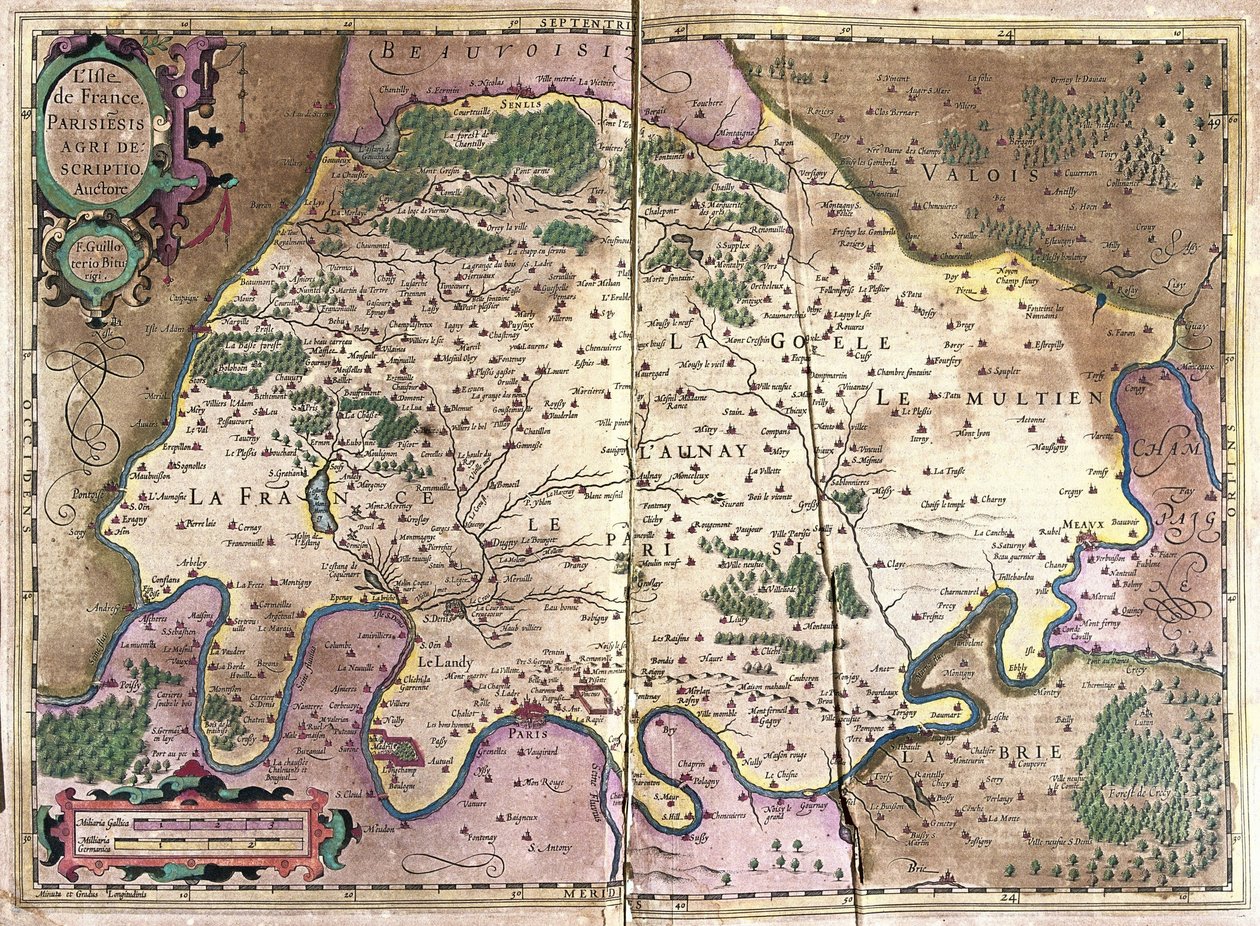 Ile de France, Norte de Francia de Gerardus Mercator