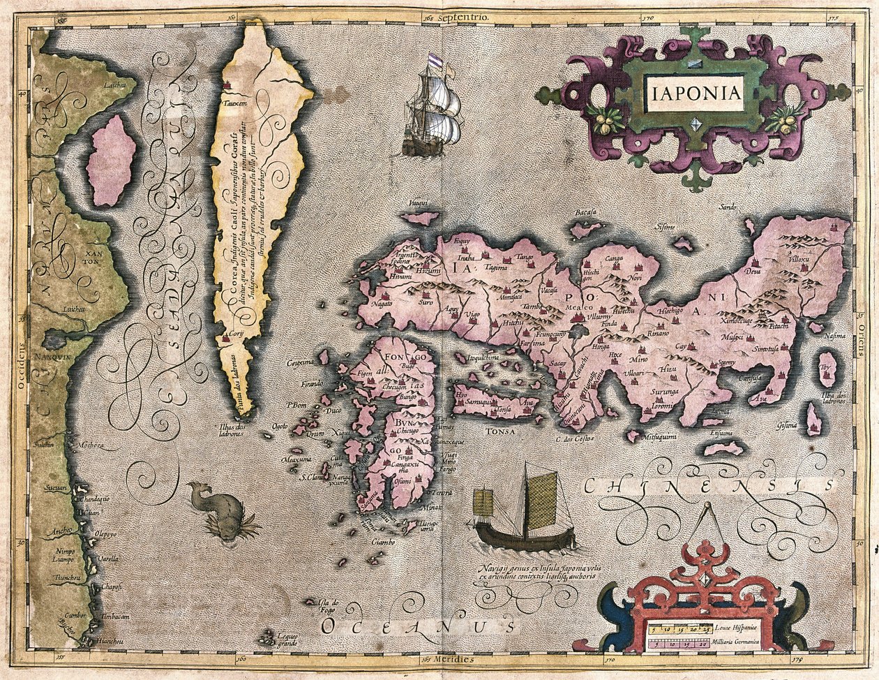 Japón de Gerardus Mercator