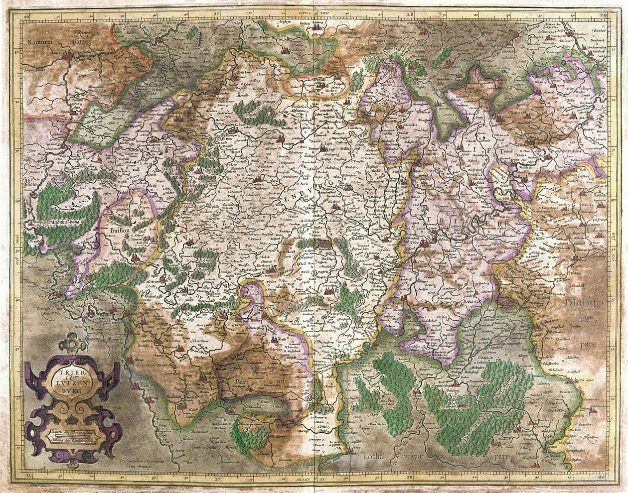 Luxemburgo de Gerardus Mercator
