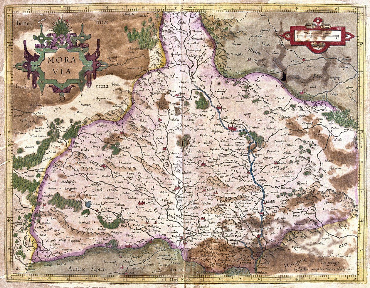 Moravia, República Checa de Gerardus Mercator