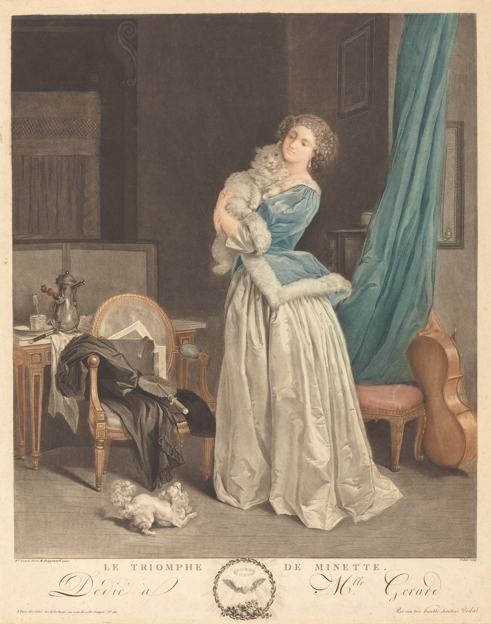 El triunfo de Minette de Geraud Vidal after Marguerite Gérard