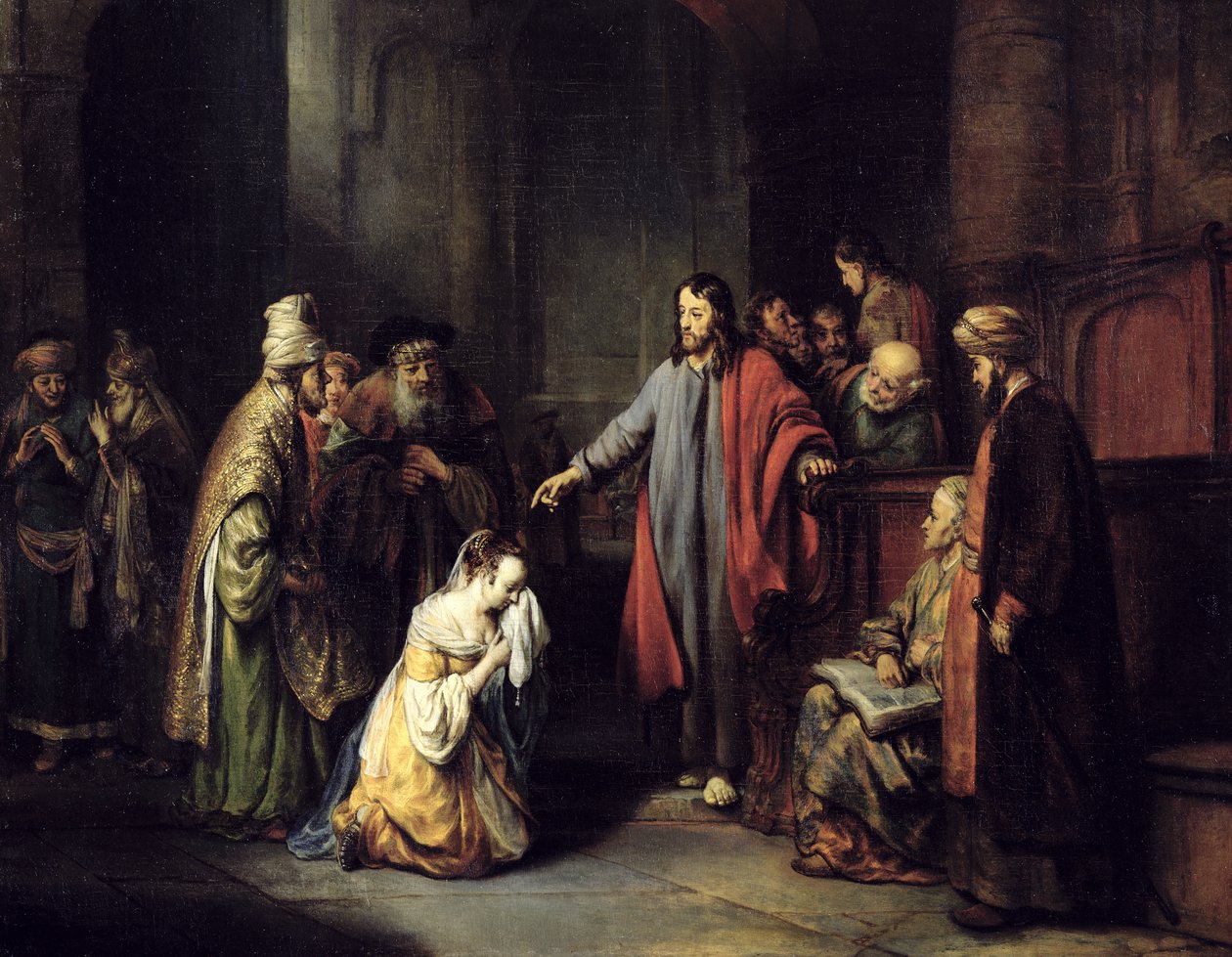 Cristo y la adúltera de Gerbrand van den Eeckhout