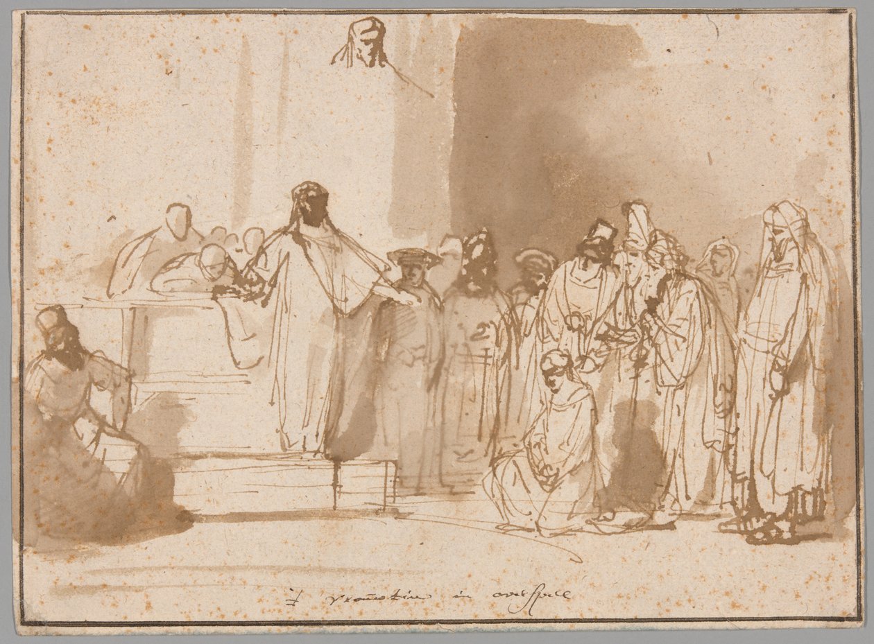 Cristo y la mujer sorprendida en adulterio de Gerbrand van den Eeckhout