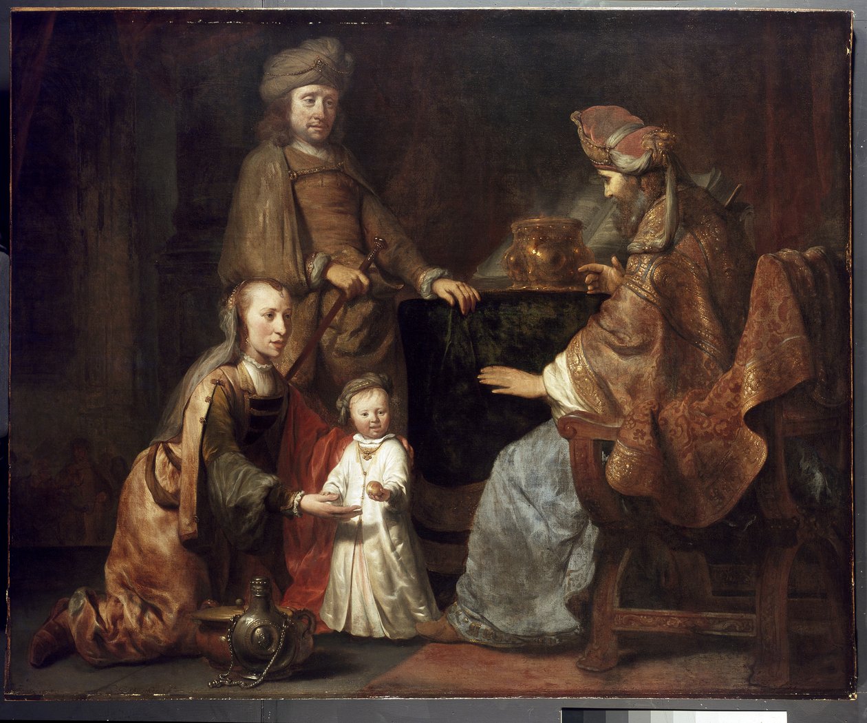 El Infante Samuel llevado por Hannah a Eli, siglo XVII de Gerbrand van den Eeckhout