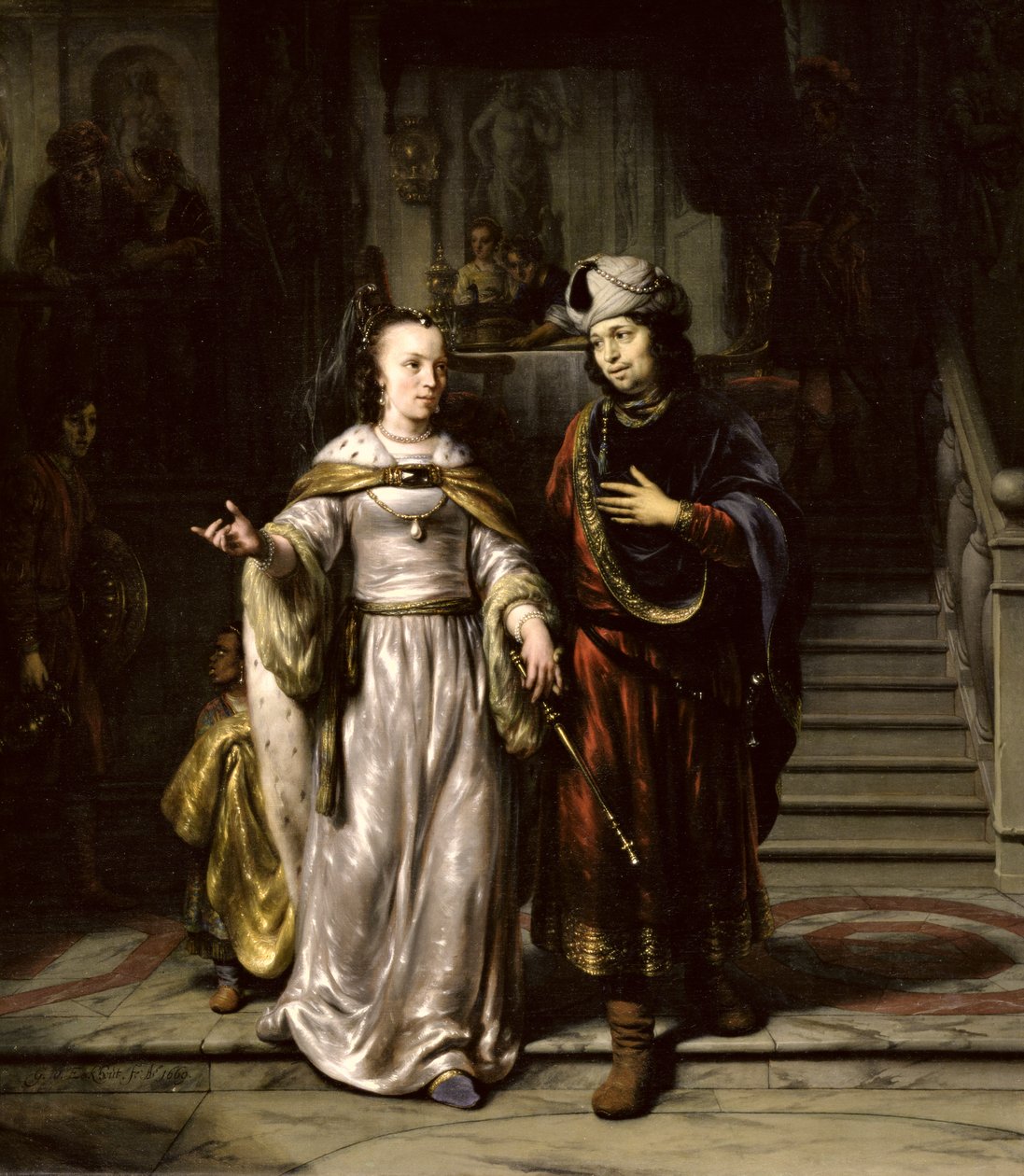 Antonio y Cleopatra de Gerbrand van den Eeckhout