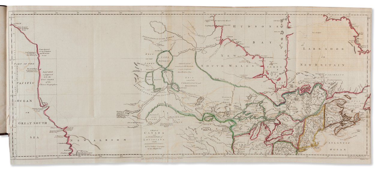 Viajes de Asia a América, para completar los descubrimientos de la costa noroeste de América, Londres: Thomas Jefferys de Gerhard Friedrich Müller