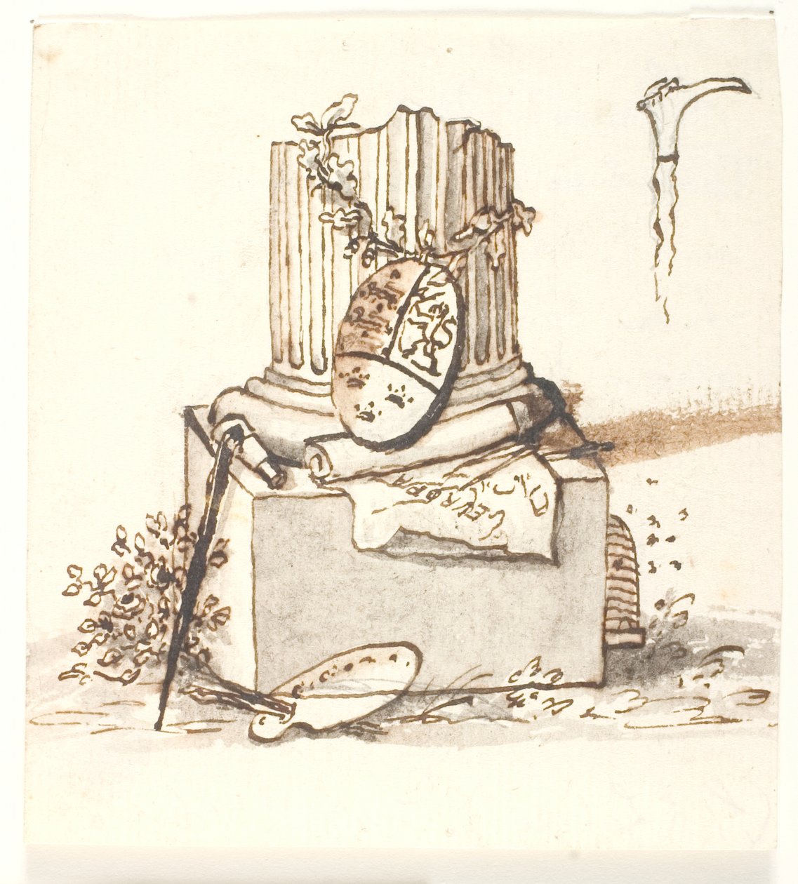 Una columna rota de Gerhard Ludvig Lahde