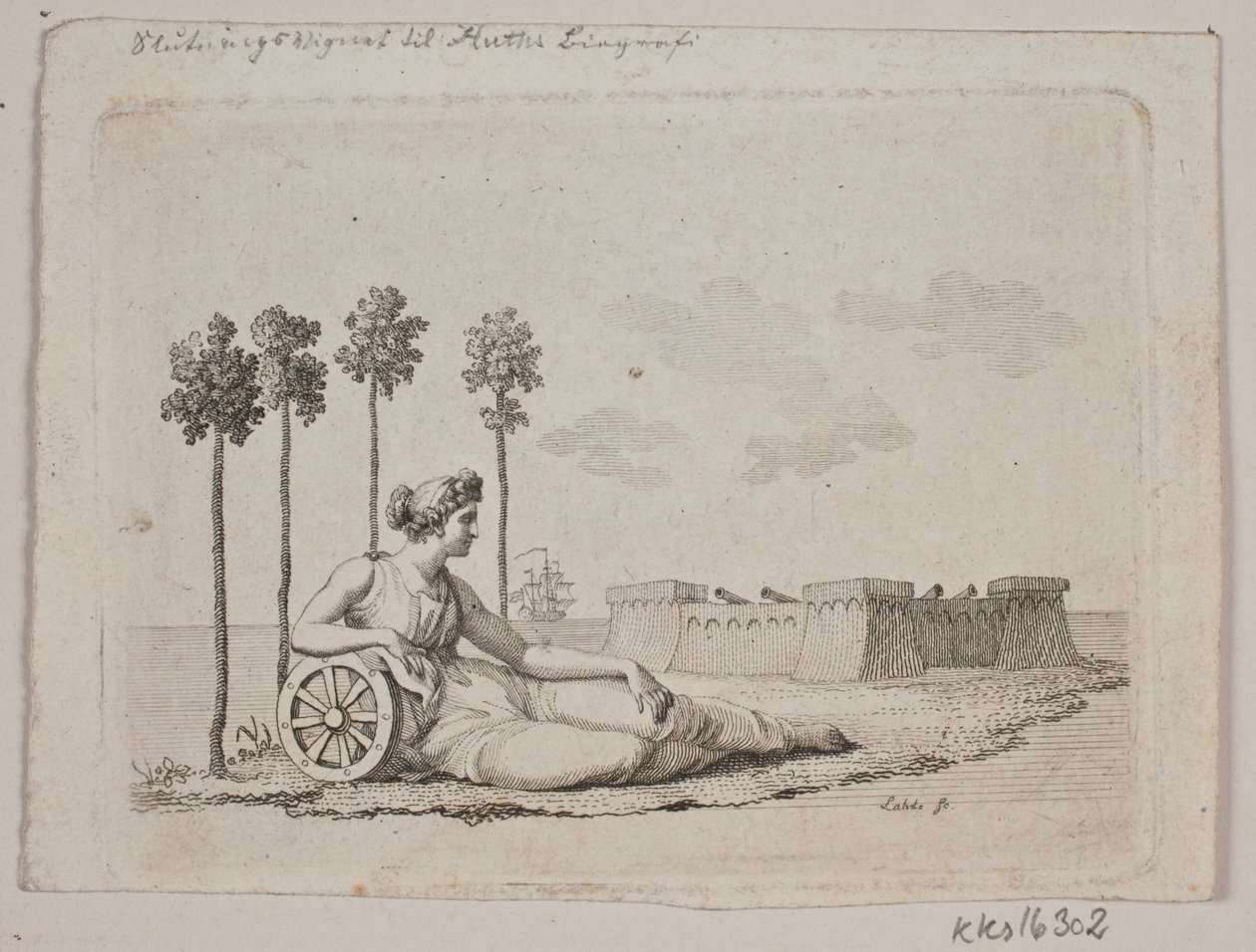 Mujer Acostada junto al Fuerte de Gerhard Ludvig Lahde